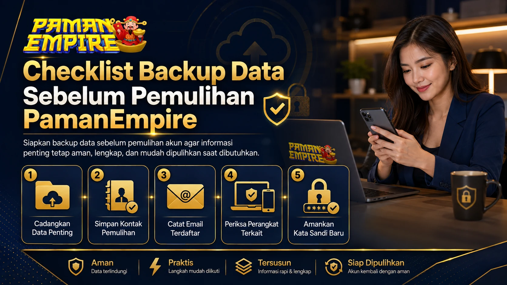 Checklist backup data sebelum pemulihan PamanEmpire